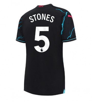 Manchester City John Stones #5 Kolmaspaita Naisten 2023-24 Lyhyet Hihat